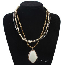 wholesale fashion jewelry bead necklace designs with gemstone